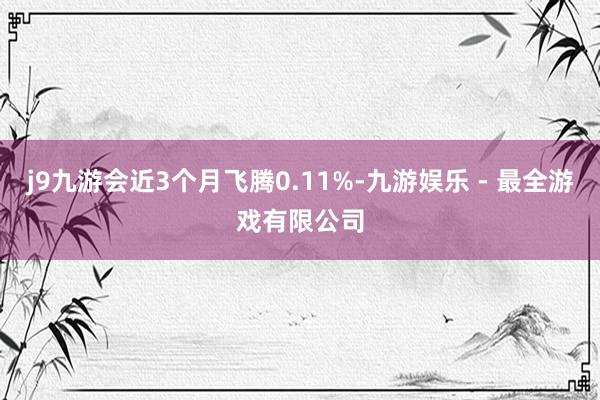 j9九游会近3个月飞腾0.11%-九游娱乐 - 最全游戏有限公司